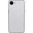 White Carbon Fiber Specialty Texture Material iPhone 16e Skin